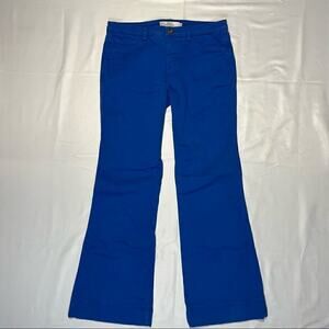Robert Rodriguez Flare Bootcut Jeans Bright Blue Mid Rise Y2K Retro Womens 2